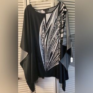 ASHLEY STEWART RN# 133606, BATWING SLEEVE PONCHO TOP